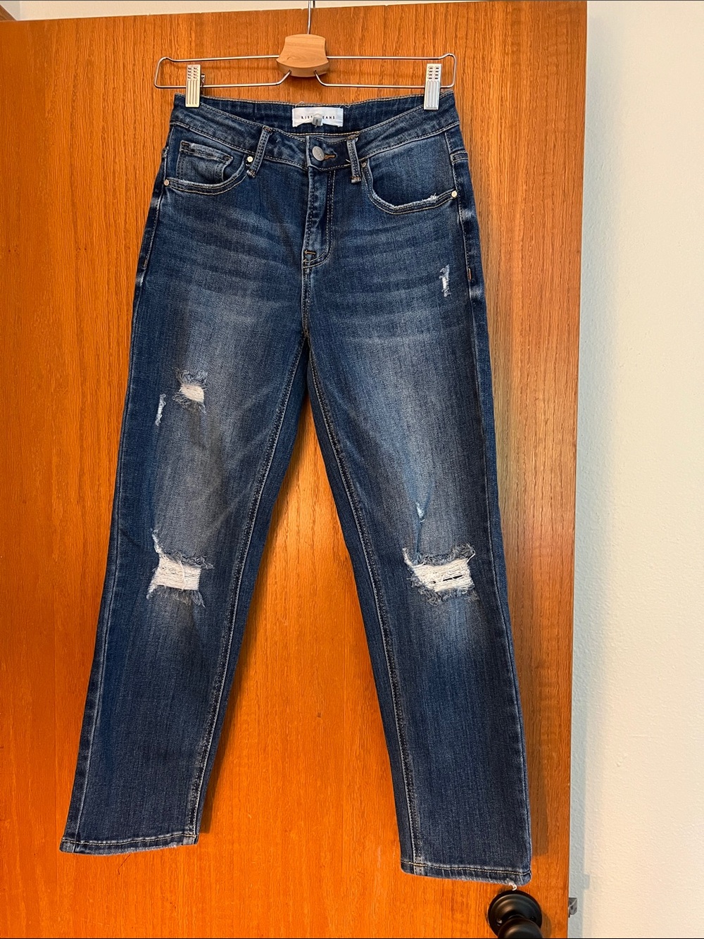 Risen Dark Blue Distressed Women's Jeans